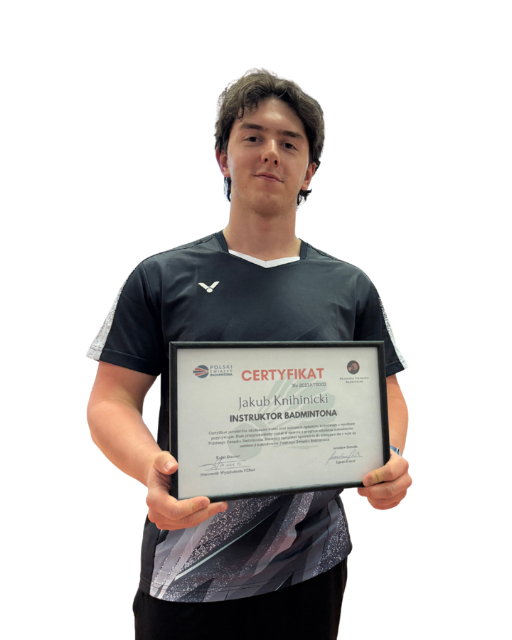 Jakub Knihinicki — instruktor badmintona